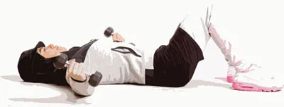 تقویت عضلات بالاتنه,بدنسازی,کار با دمبل