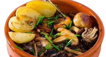خوراک قارچ رژیمی, غذای رژیمی با قارچ, غذاهای رژیمی با قارچ,