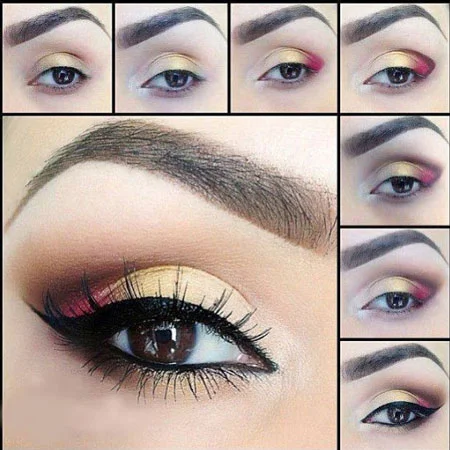 آرایش چشم, آموزش آرایش چشم,آموزش تصویری آرایش چشم