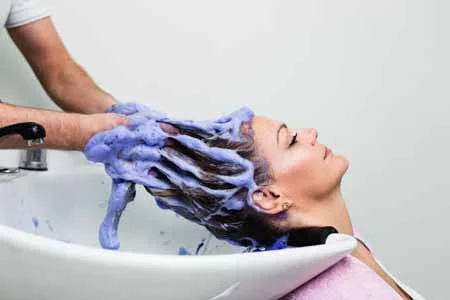 رنگساژ با واریاسیون بنفش, رنگساژ با واریاسیون, رنگ مو با واریاسیون نقره ای