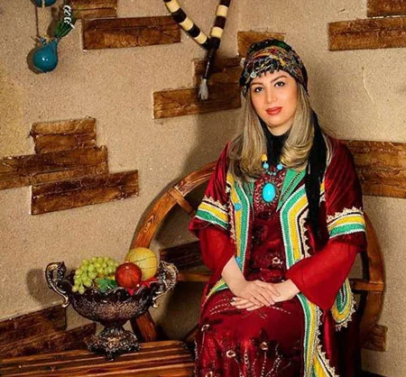 آرایش صورت برای لباس محلی, ارایش صورت با لباس محلی,آرایش صورت جذاب برای لباس محلی
