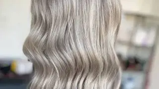 رنگ موی صدفی دودی زیبا