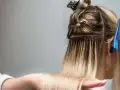شیوه رنگ کردن موهای اکستنشن شده