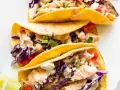 طرز تهیه تاکوی مرغ رژیمی با سس سریراچا